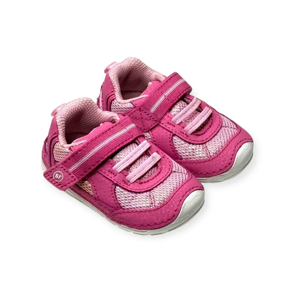 Stride Rite ❤︎︎ Soft Motion Jamie Sneaker ❤︎︎ Pink Shimmer ❤︎︎ 3.5W Baby Walker